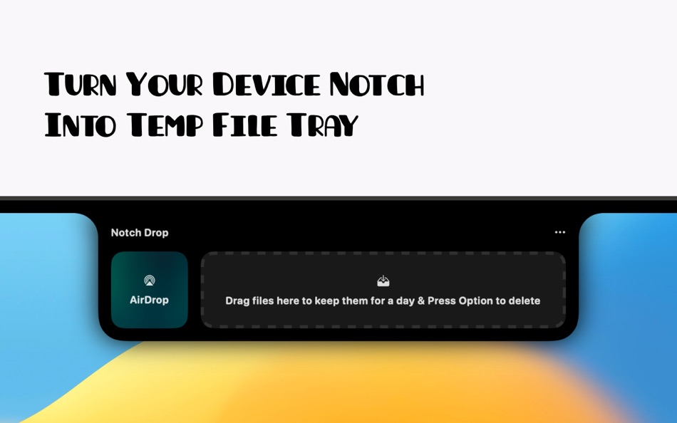 #1. NotchDrop (macOS) By: 子衎 王