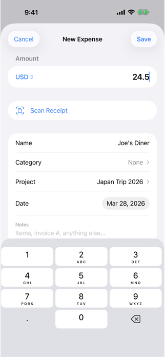 Scan Receipts: Expense Tracker Screenshot 3 of 6