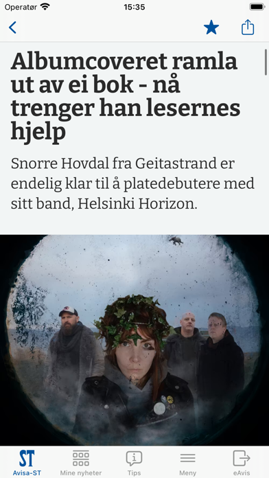 Avisa-ST Nyheter Screenshot