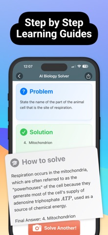 SnapBio Biology Solver iPhone screenshot