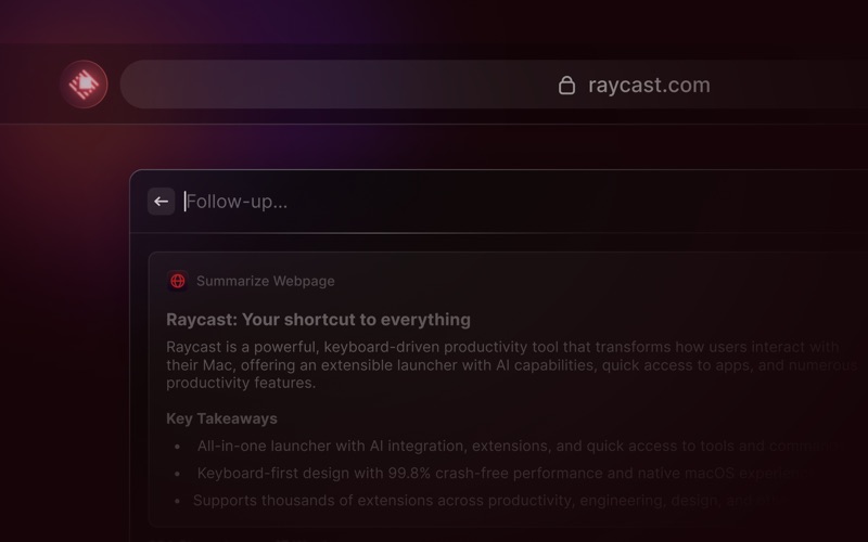 Raycast Companion screenshot 1