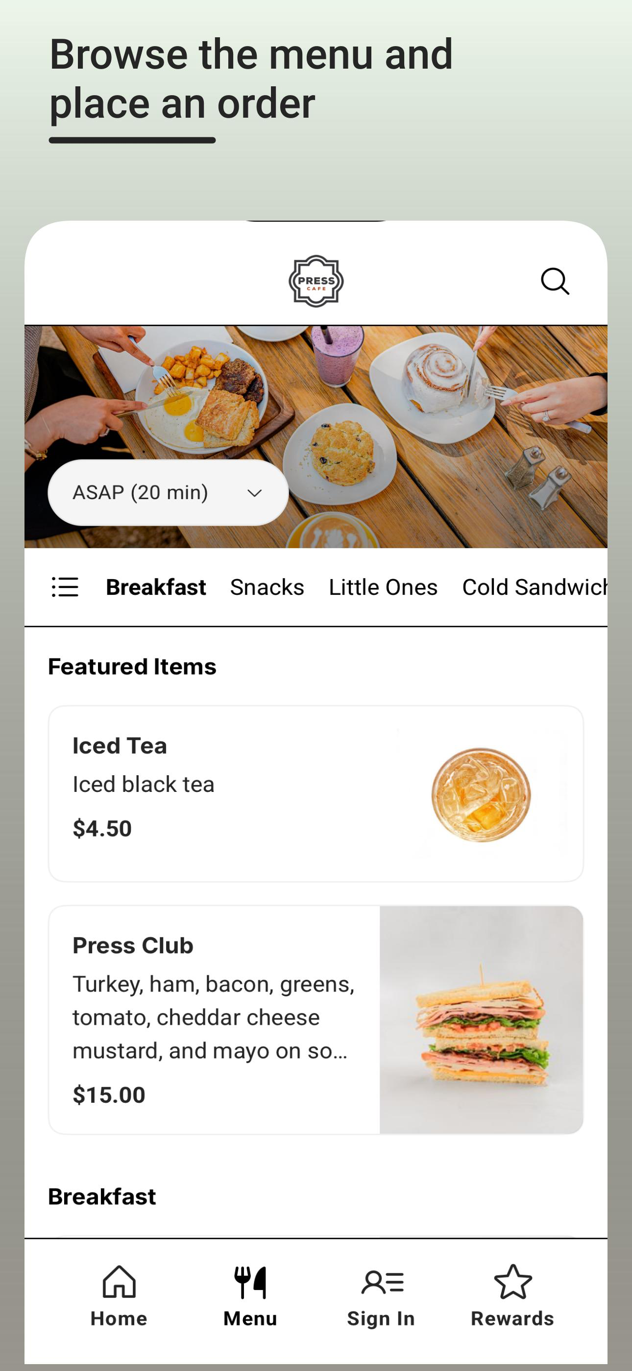 Press Cafe screenshot 3