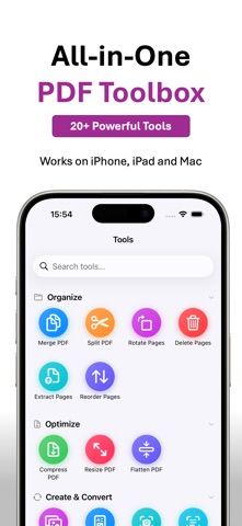 PDF Toolbox - PDF Editor iPhone screenshot