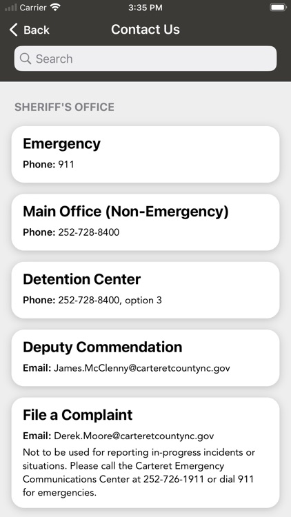 Carteret County Sheriff