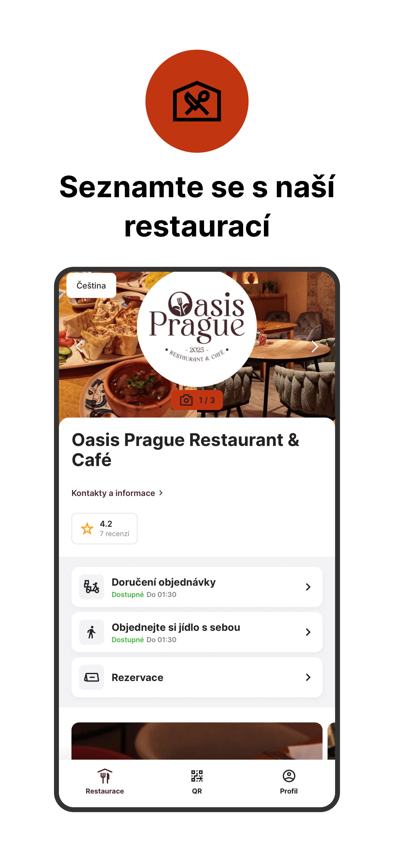 Screenshot 1 of Oasis Prague Restaurant & Café