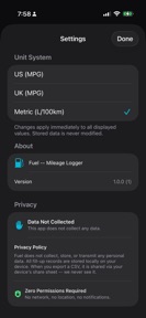 Fuel - Gas Mileage Tracker screenshot