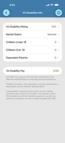 Military Retirement screenshot