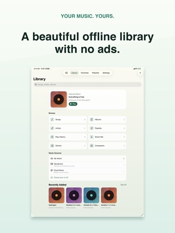 OneMusic: Offline Player iPad screenshot