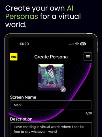 Utta: Personal Avatars iPad screenshot