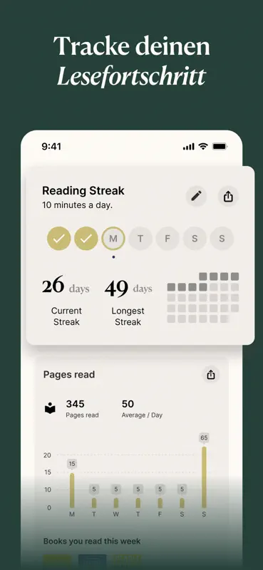 bookie: Buch Tracker & Lesen screenshot 3 of 10