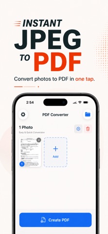 JPEG to PDF Converter: Instant iPhone screenshot
