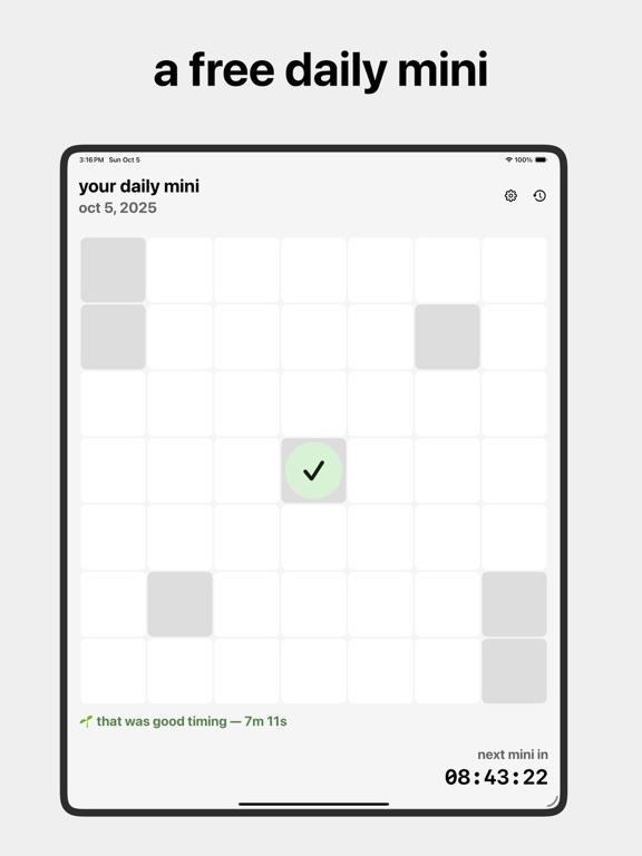 Crossword Chef - Daily Mini iPad screenshot 2 - Games app