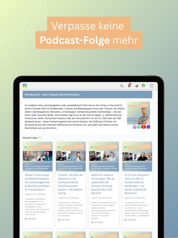 Fernstudi.net iPad screenshot