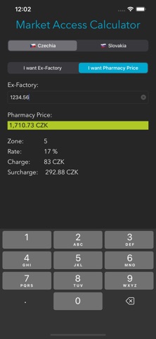 Market Access Calc Screenshot 2 of 4