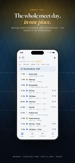 MySwimApp: Swim Meet & Times screenshot 2