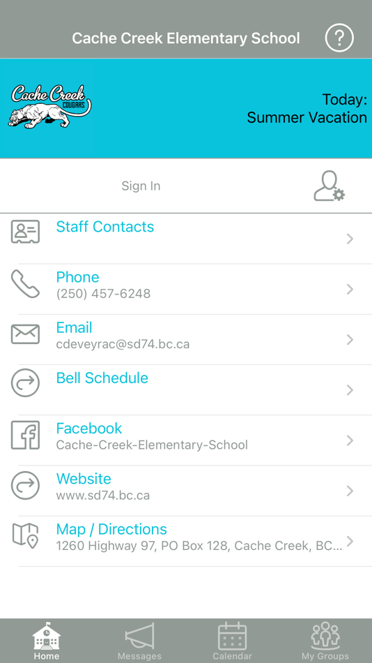 #1. Cache Creek Elementary School (iOS) 由: School District No. 74 (Gold Trail)