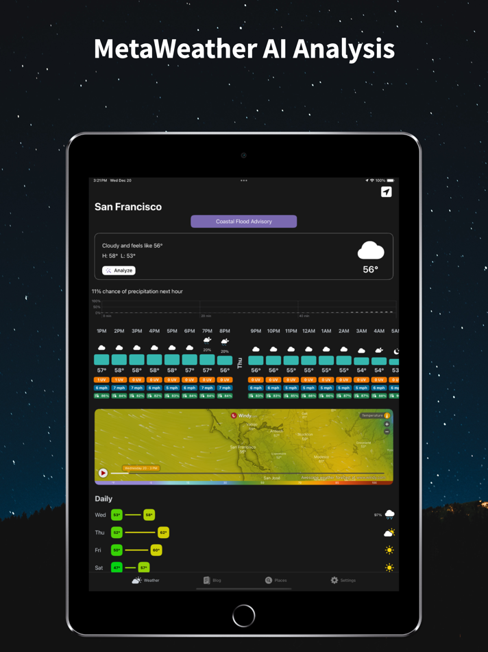 #1. MetaWeather (iOS) Podle: Nathan Anthony