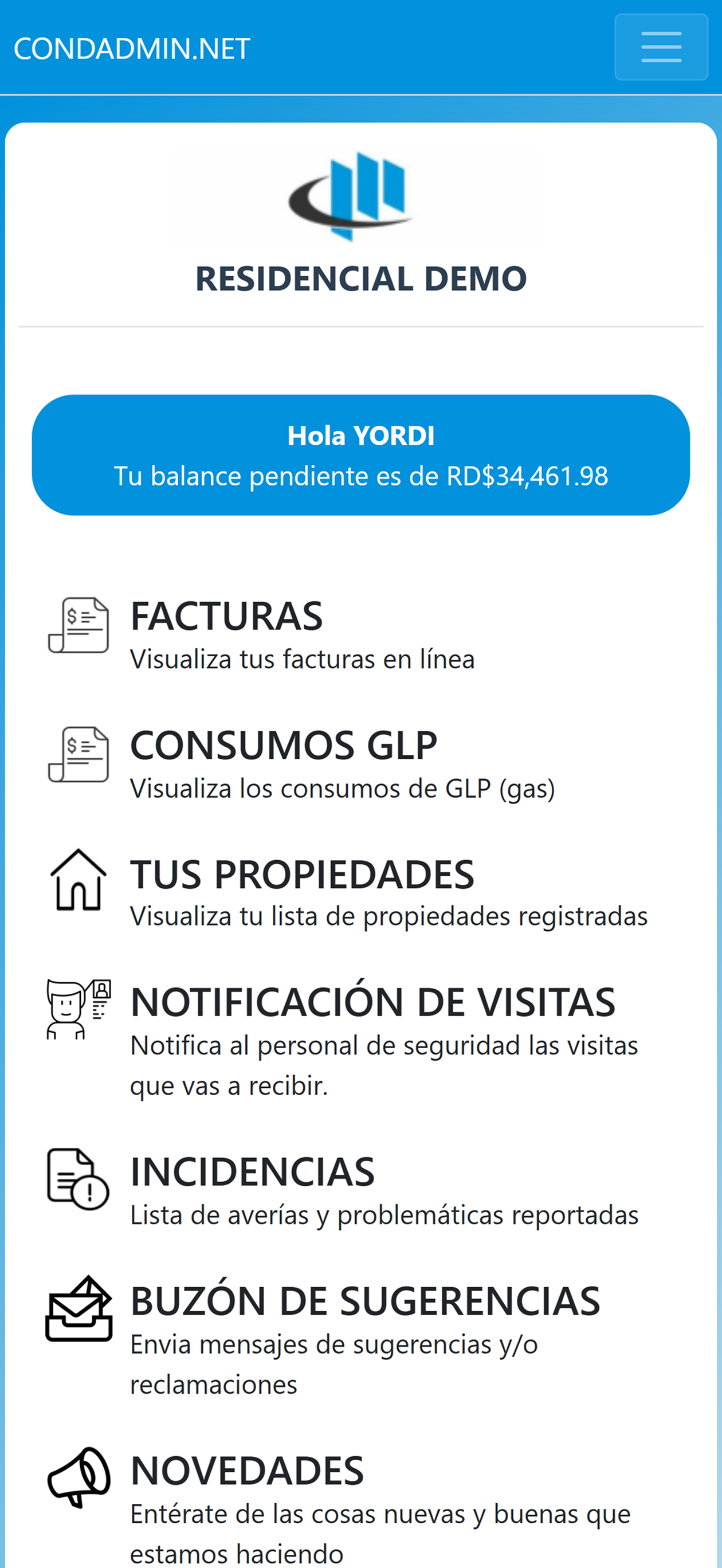 Condadmin Movil screenshot 3