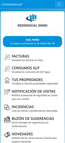Condadmin Movil iPhone screenshot