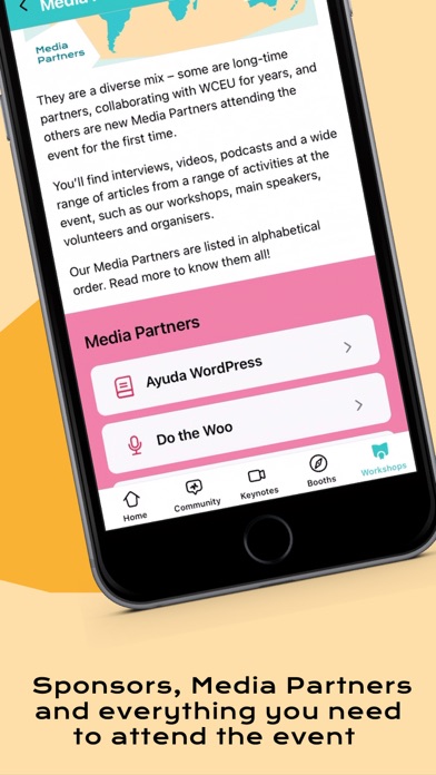 Unofficial WCEU2024 Event App Screenshot