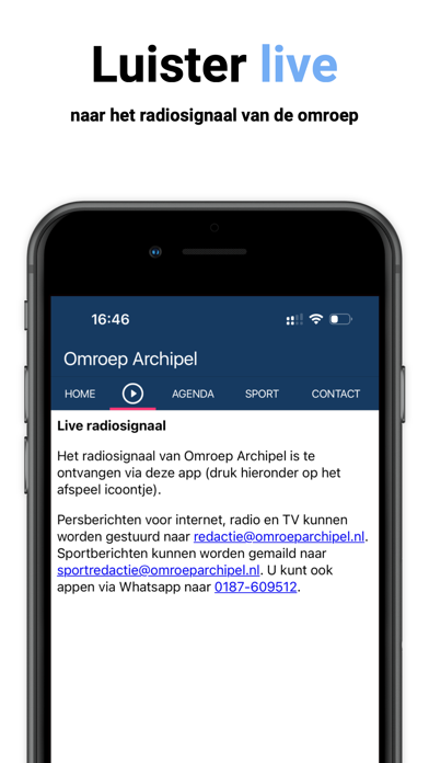 Omroep Archipel App Screenshot
