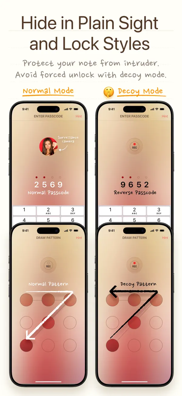 Screenshot #1 pour Note Lock~Lock your Tales Safe