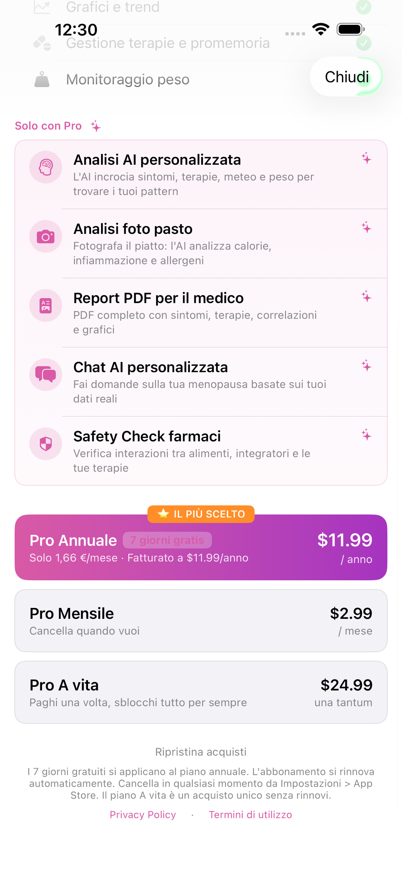 MenopausaLog screenshot 8