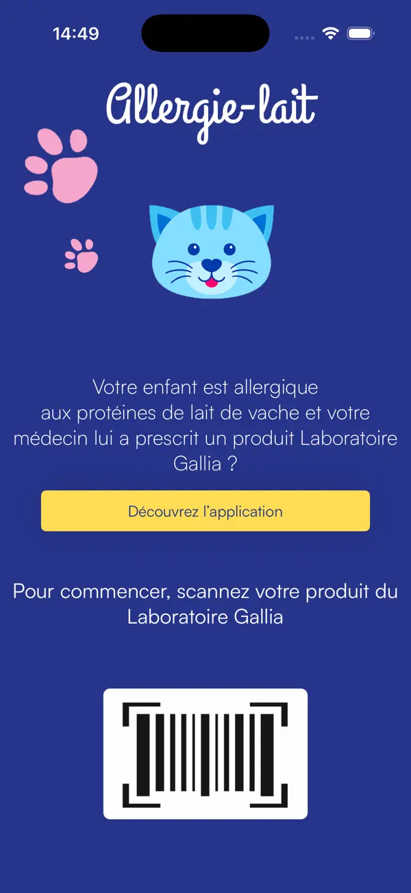 Screenshot #1 pour Allergie-Lait App'