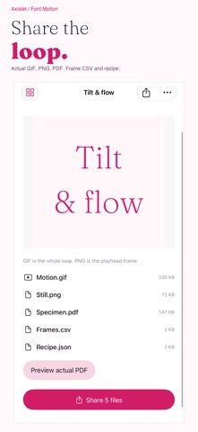 Axislet Font Motion screenshot 5