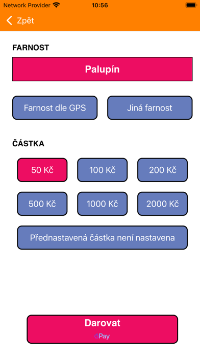 Donátor Screenshot
