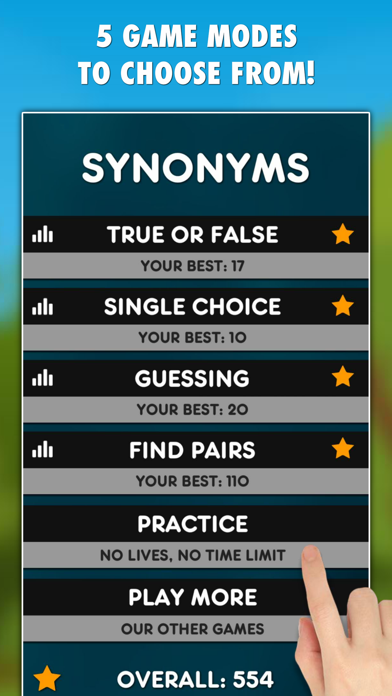Synonyms Game Screenshot