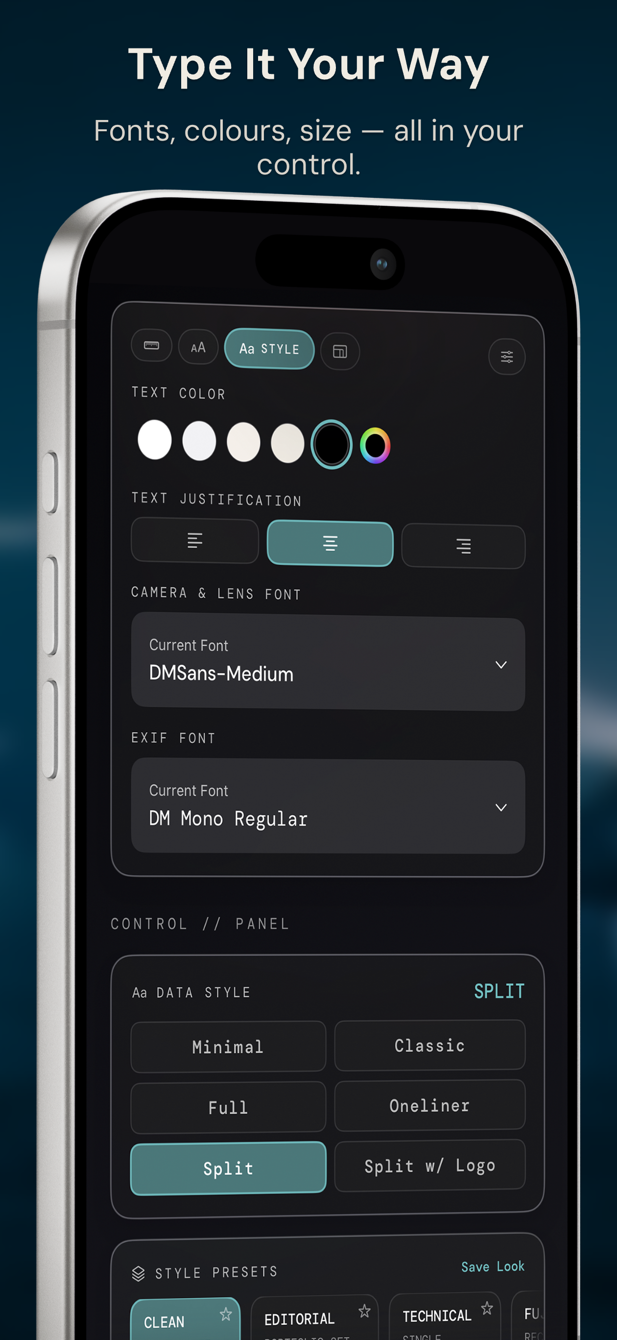 Shutternote: Camera EXIF Frame screenshot 4