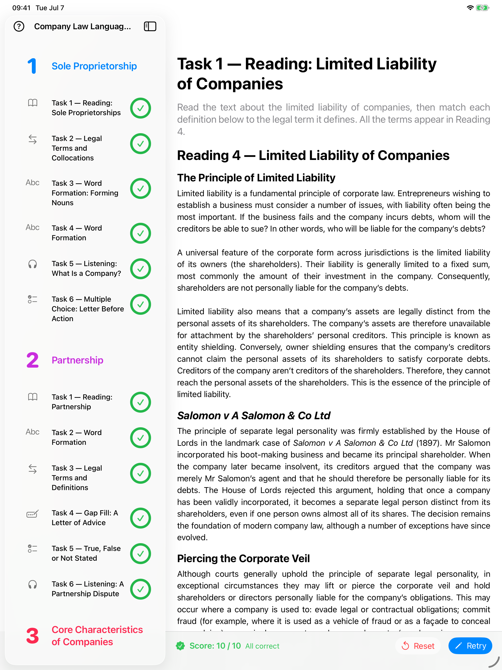 Company Law English screenshot 15