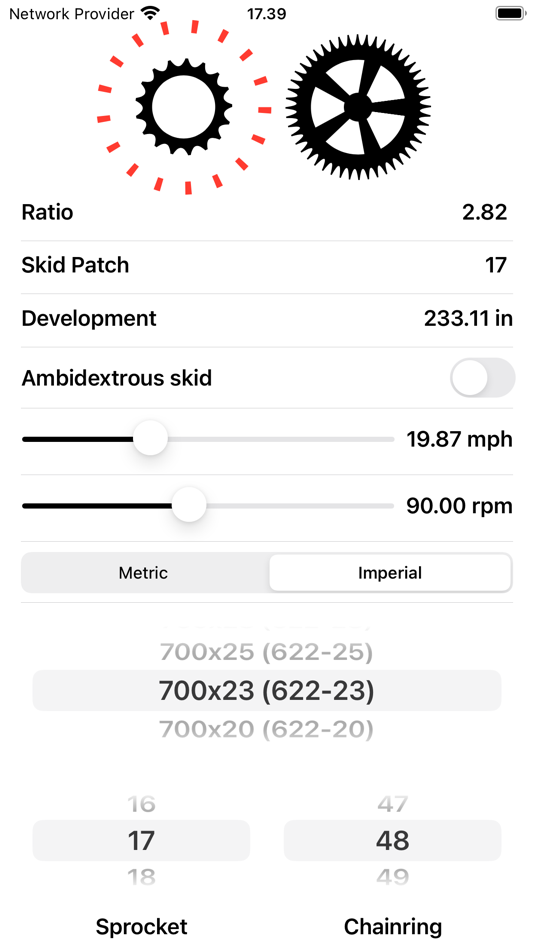 #2. FixedGearCalc (iOS) 由: Luca Meyer