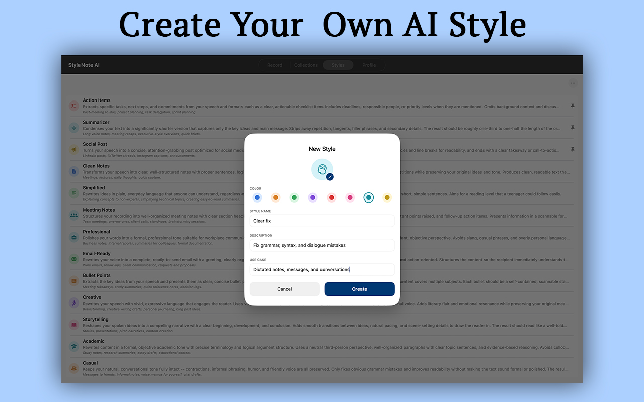 StyleNote AI: Voice to Notes screenshot 21