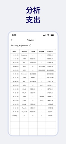 银行对账单转换器：XLSX screenshot