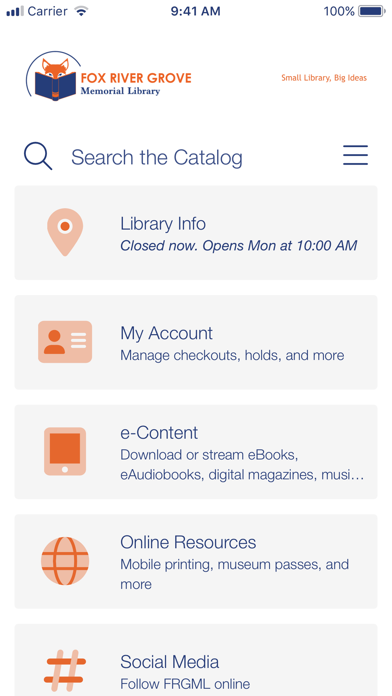 FRGML Library App Screenshot