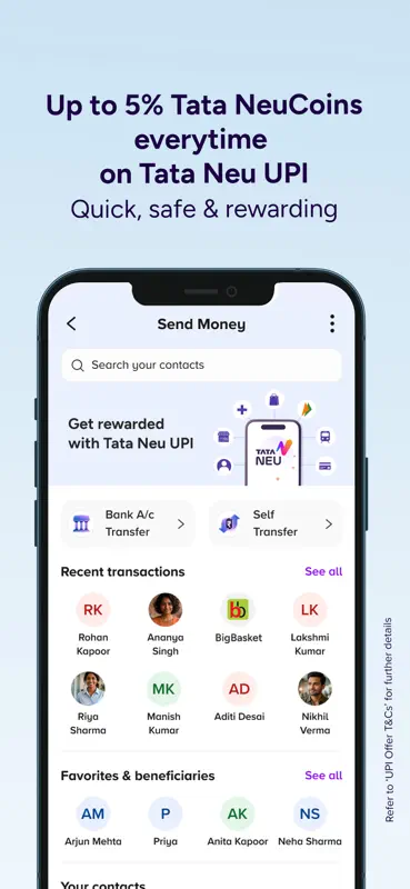 Tata Neu: UPI, Cards, Rewards screenshot 2 of 9
