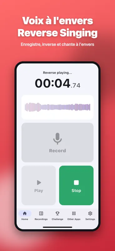 Audio Inversé : Reverse Audio screenshot 1 of 6