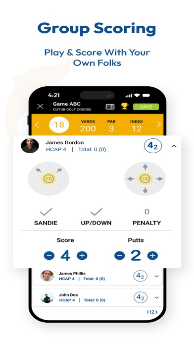 4moles Golf Handicap & Booking Screenshot