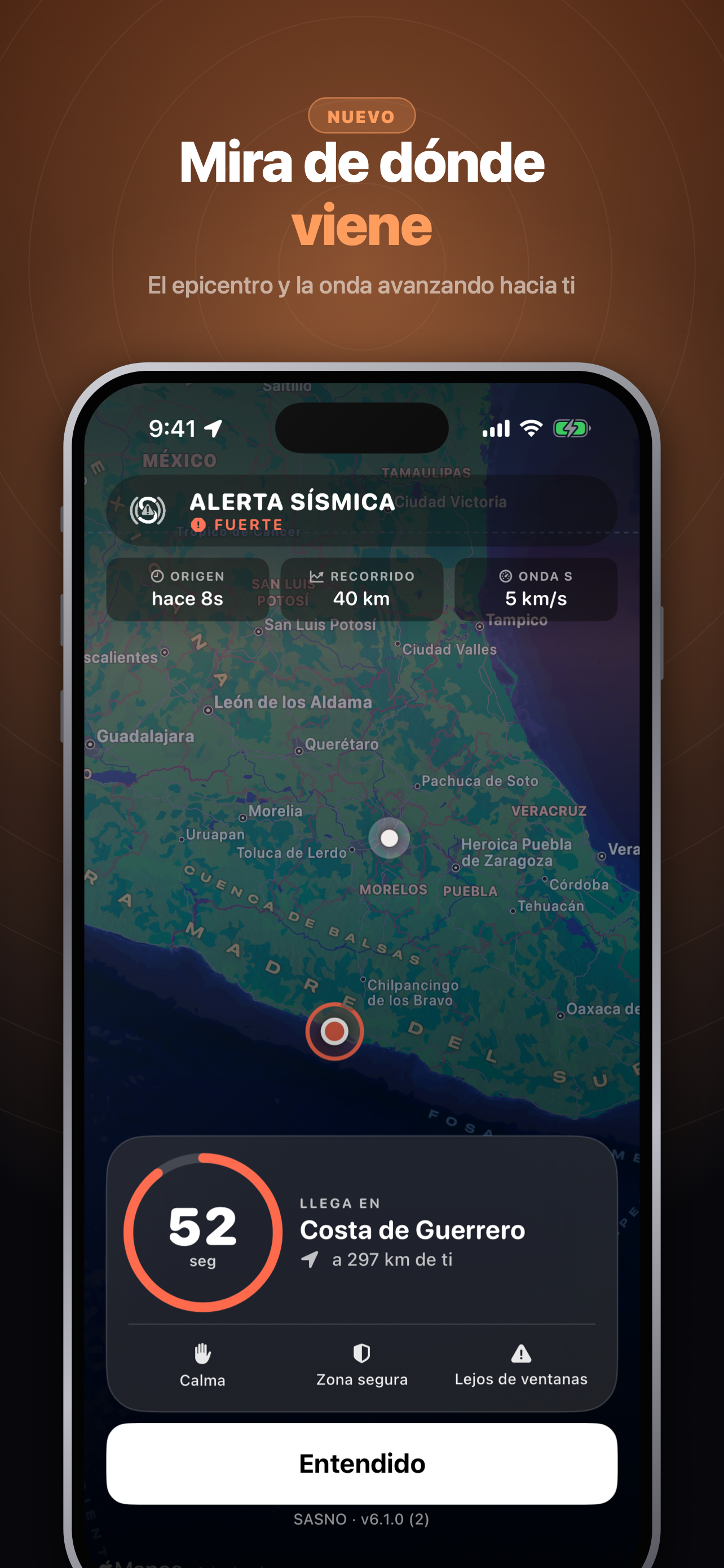 SASNO - Alerta Sísmica screenshot 3