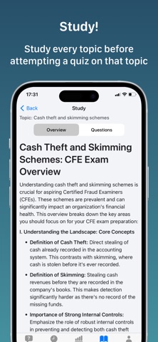 CFE Exam Quiz Screenshot 6 of 10