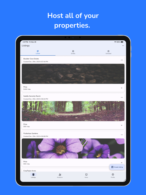 Bluebirding iPad screenshot 5 - Travel app
