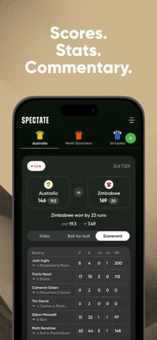 Spectate Sports: Cricket Live screenshot