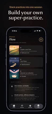 Settl: Meditation & Breathwork iPhone screenshot