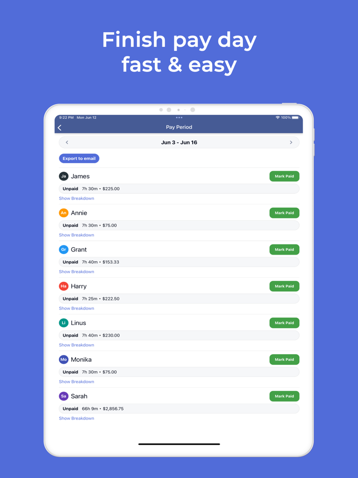 #4. Work Hour Tracker・EmployeeLink (iOS) 作者: Morgan Trudeau