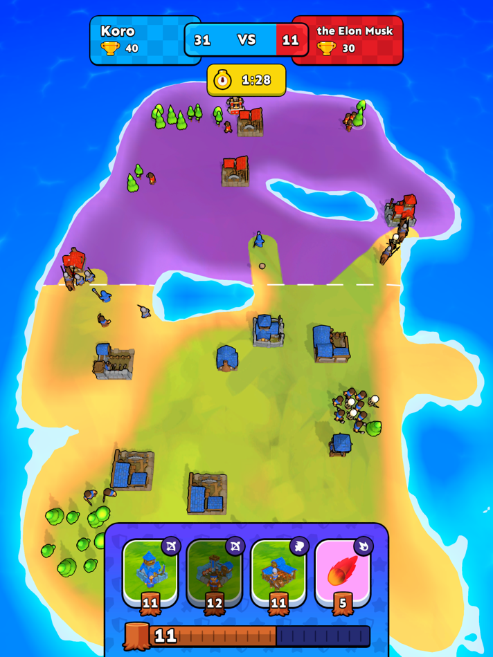#5. Tiny Clash! (iOS) 由: Voodoo