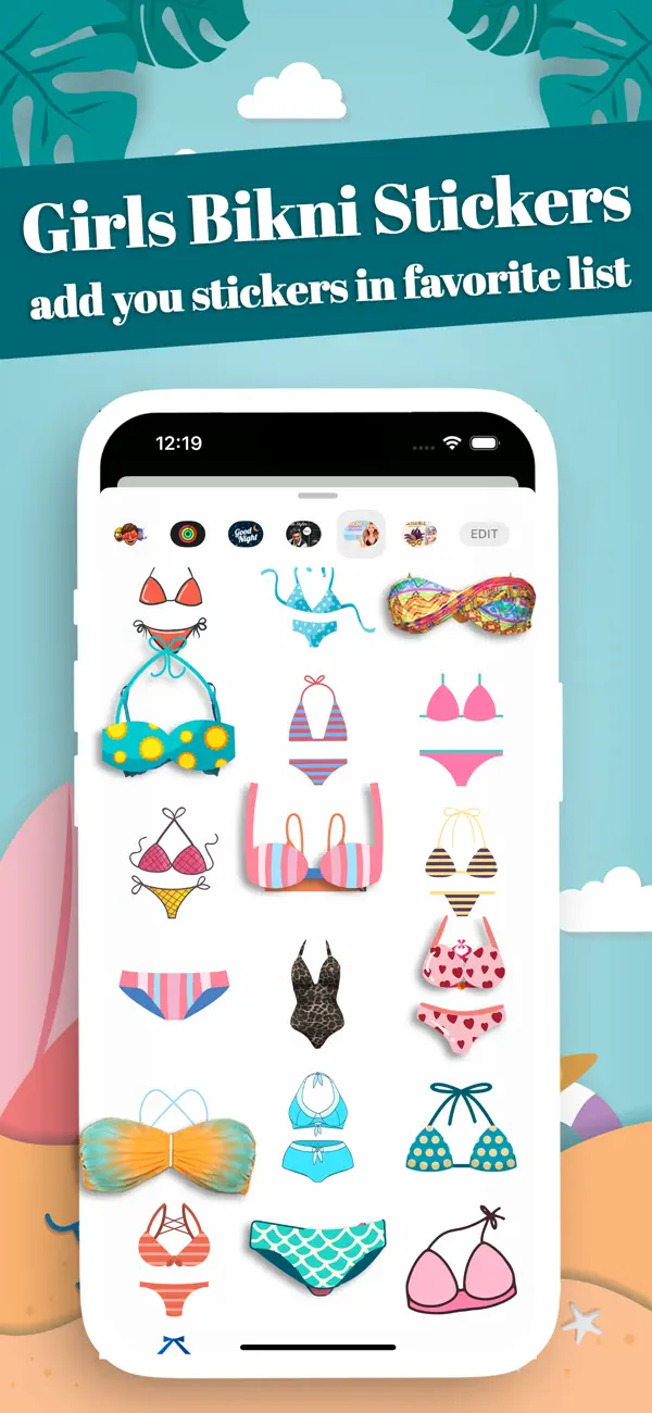 Screenshot #1 pour Girls Bikini Stickers