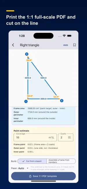 Miter & Cut Calc: 1:1 PDF screenshot 4