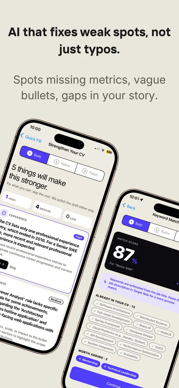 Screenshot #2 pour QuickCV